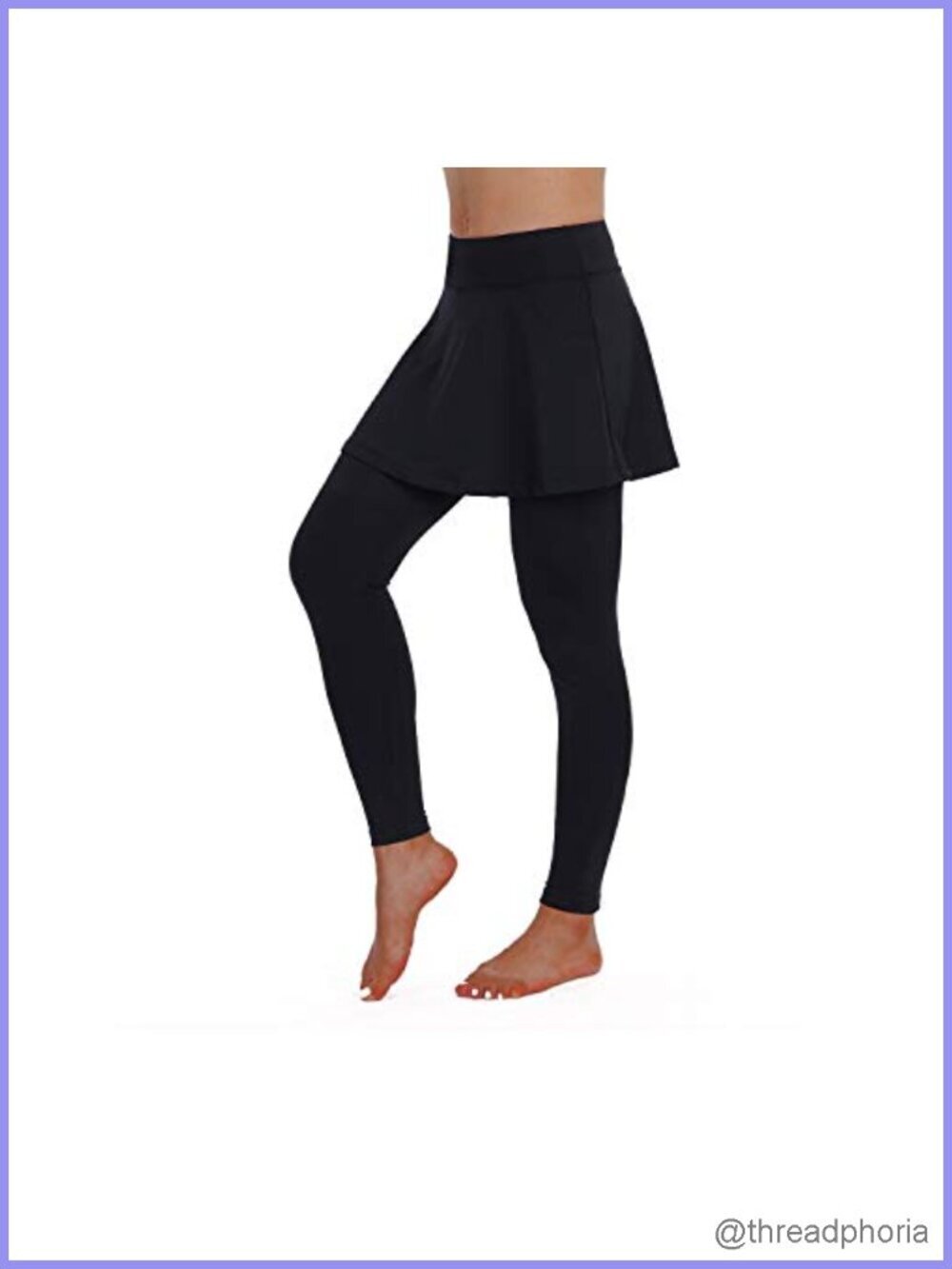 Skirted Legging with Pockets, High Waist Yoga Tennis Skort, Full Coverage, Pull